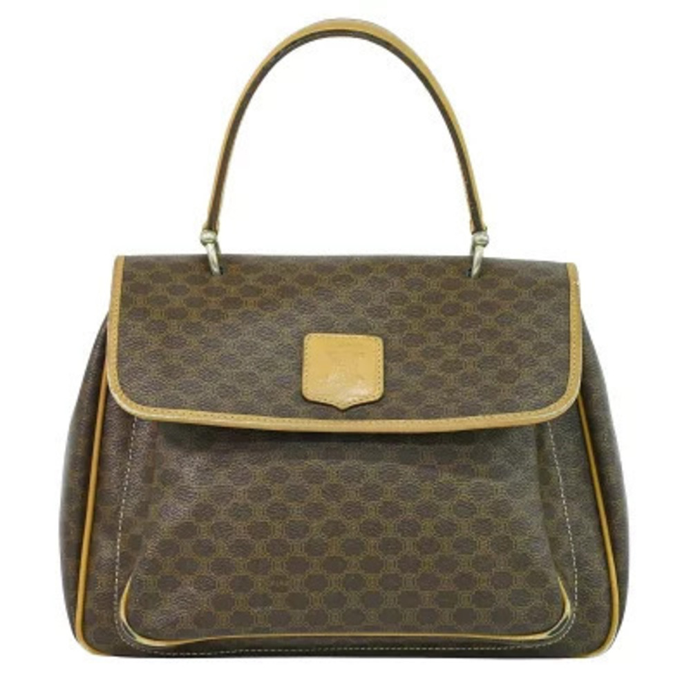 Celine Macadam Handbag Brown